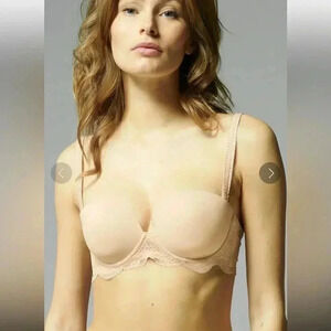 SIMONE PERELE 12V KARMA STRAPLESS PLUNGE BRA 36DDD